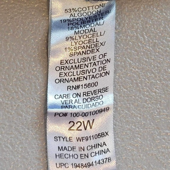 Democracy Jeans AB Solution Womens Plus Size 22 W Dark Wash Skinny High Rise - Picture 9 of 11